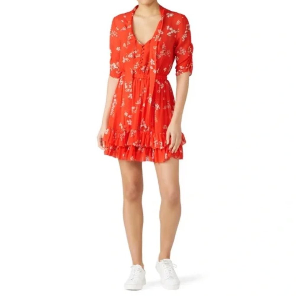 NICHOLAS Silk Floral Mini Dress Size 4